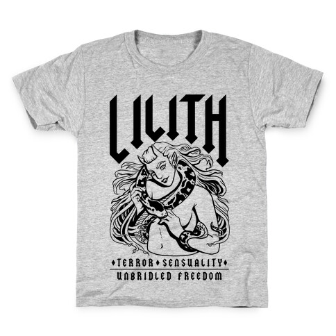 Lilith Terror Sensuality Unbridled Freedom Kids T-Shirt