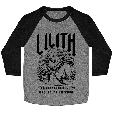 Lilith Terror Sensuality Unbridled Freedom Baseball Tee