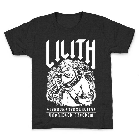 Lilith Terror Sensuality Unbridled Freedom Kids T-Shirt