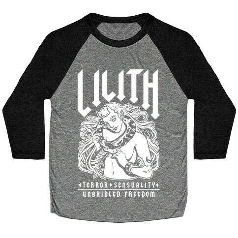 Lilith Terror Sensuality Unbridled Freedom Baseball Tee