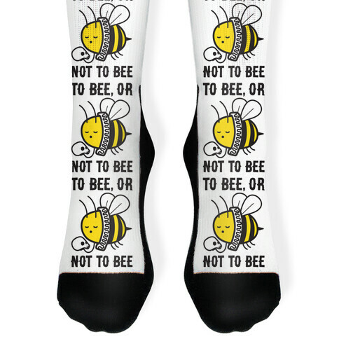 To Bee, Or Not To Bee Shakespeare Bee Sock
