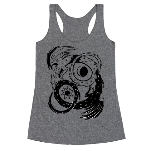 Dark-Light Ouroboros  Racerback Tank Top