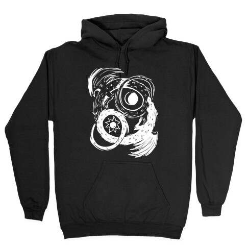 Dark-Light Ouroboros  Hooded Sweatshirt