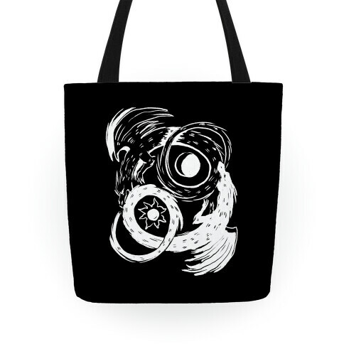 Dark-Light Ouroboros  Tote