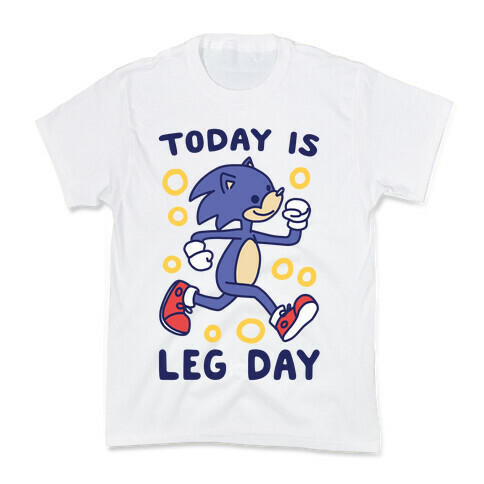 Today is Leg Day - Sonic Kids T-Shirt