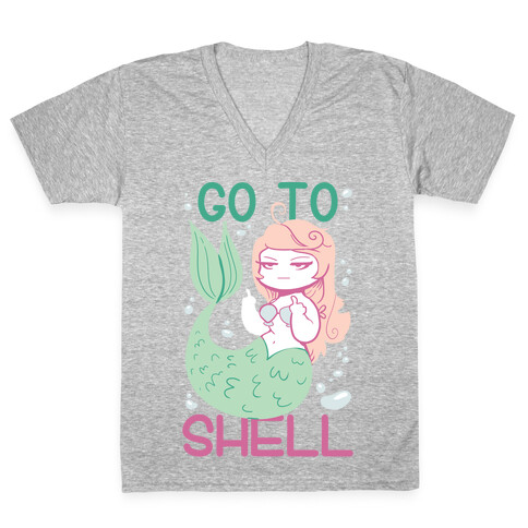 Go To Shell V-Neck Tee Shirt