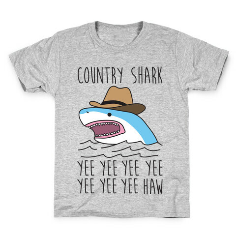 Country Shark Yee Haw Kids T-Shirt