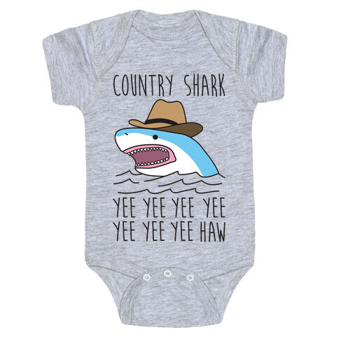 Country Shark Yee Haw Baby One-Piece