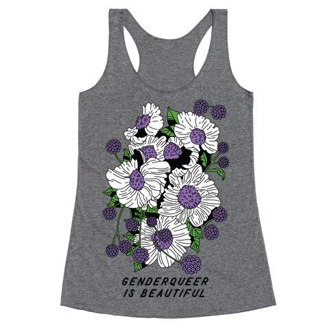 Genderqueer is Beautiful Racerback Tank Top