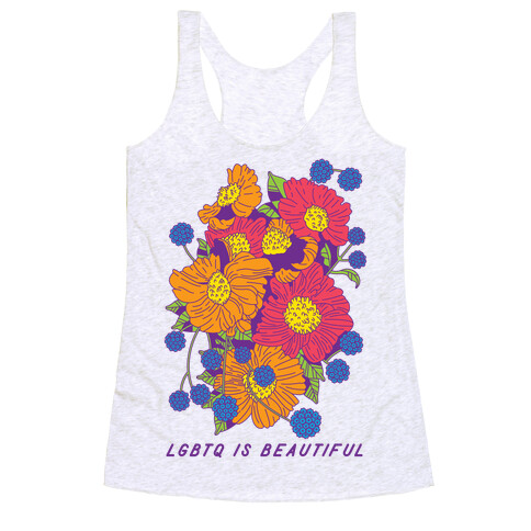 LGBTQ is Beautiful Racerback Tank Top