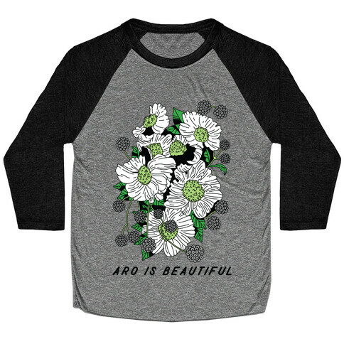 Aro is Beautiful Baseball Tee