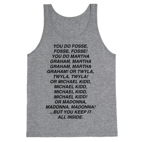 You Do Fosse Fosse Fosse Tank Top