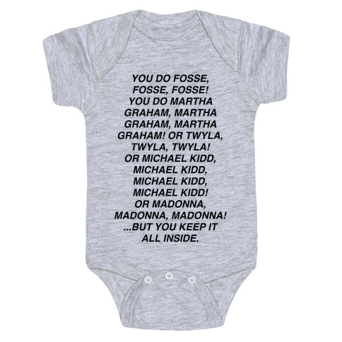 You Do Fosse Fosse Fosse Baby One-Piece