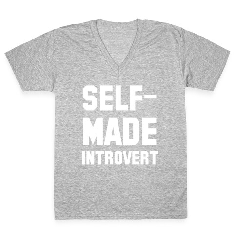 Self-Made Introvert V-Neck Tee Shirt