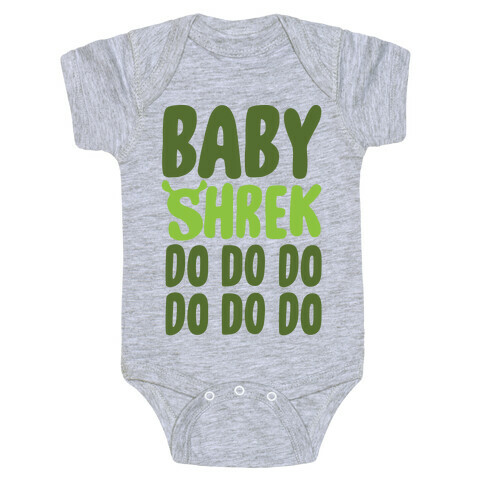 Baby Shrek Do Do Do Baby Shark Parody Baby One-Piece