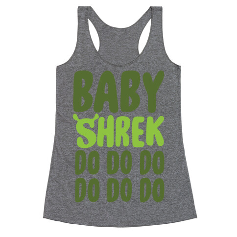 Baby Shrek Do Do Do Baby Shark Parody Racerback Tank Top