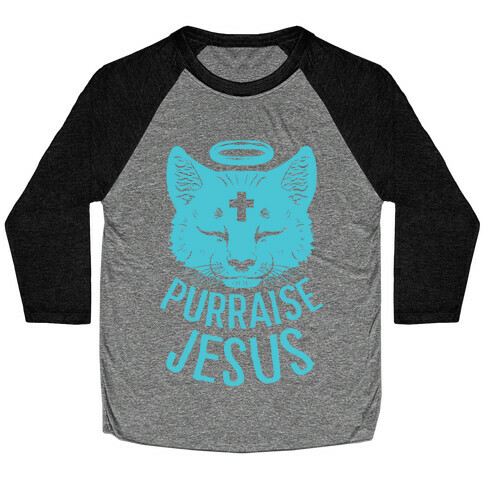 Purraise Jesus Baseball Tee