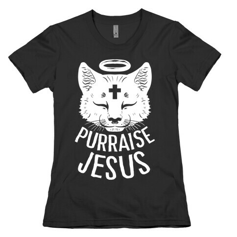 Purraise Jesus Womens T-Shirt