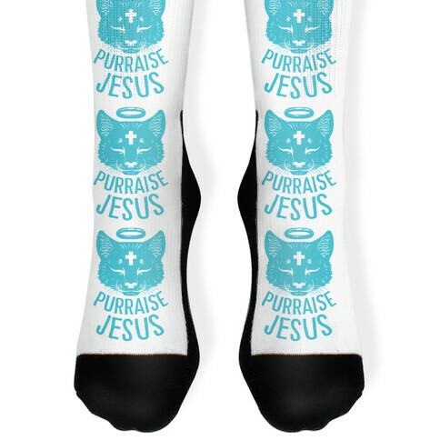 Purraise Jesus Sock