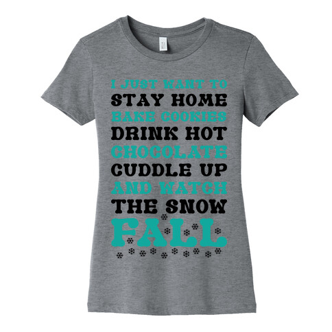 Snow Fall Womens T-Shirt