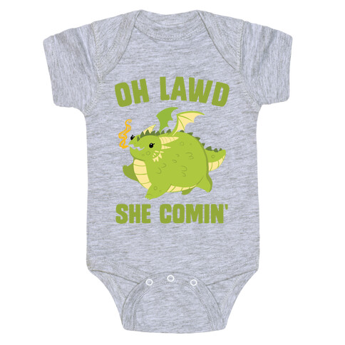 OH LAWD SHE COMIN' Dragon Baby One-Piece