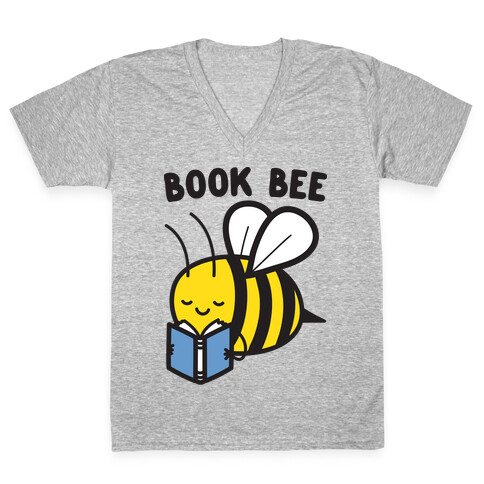 Book Bee V-Neck Tee Shirt