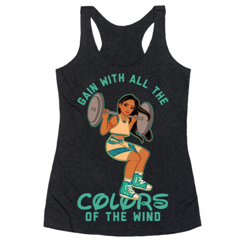 Gain with all the Colors of the Wind Pocahontas Parody Racerback Tank Top