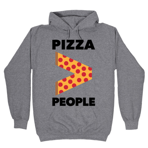 Pizza > People Hooded Sweatshirt