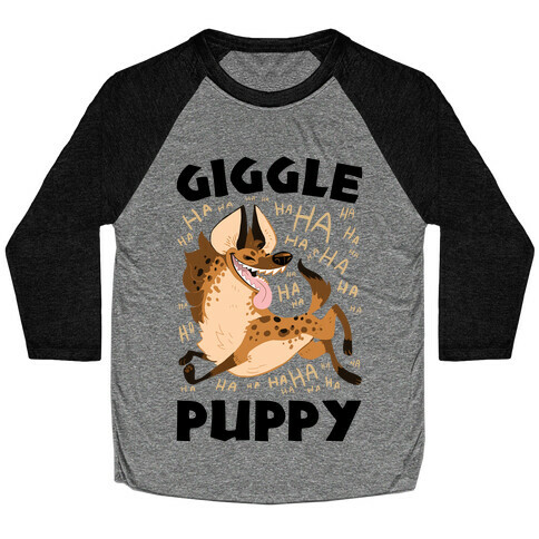 Giggle Puppy Baseball Tee