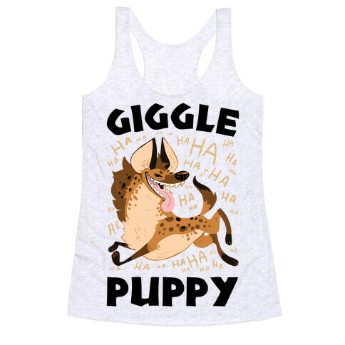 Giggle Puppy Racerback Tank Top