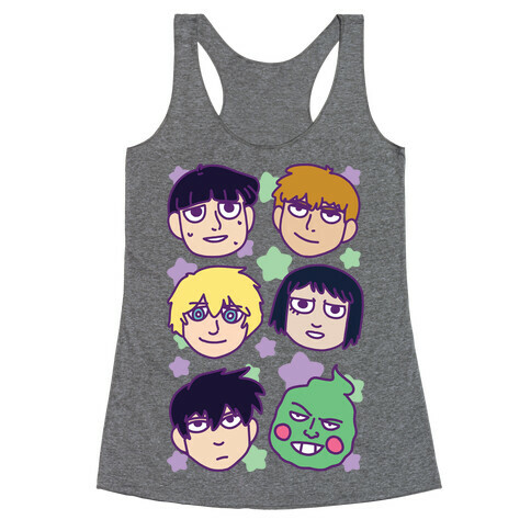 Mob Psycho 100 Pattern Racerback Tank Top