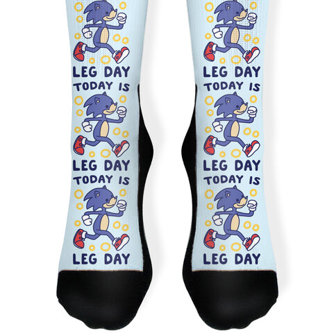 Today is Leg Day - Sonic Sock