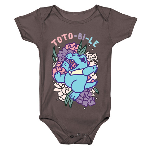 Toto-bi-le Totodile Bisexual Parody Baby One-Piece