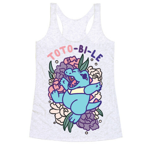 Toto-bi-le Totodile Bisexual Parody Racerback Tank Top