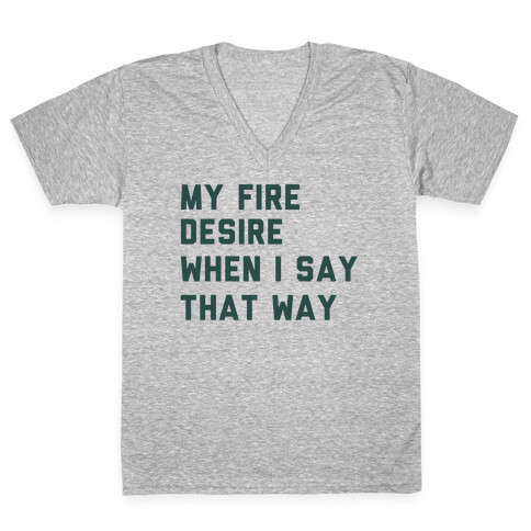 I Want It That Way Lyrics (1 of 2 pair) V-Neck Tee Shirt