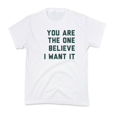 I Want It That Way Lyrics (1 of 2 pair) Kids T-Shirt