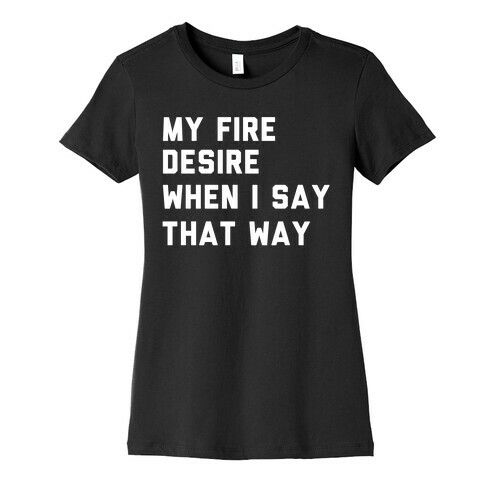 I Want It That Way Lyrics (1 of 2 pair) Womens T-Shirt