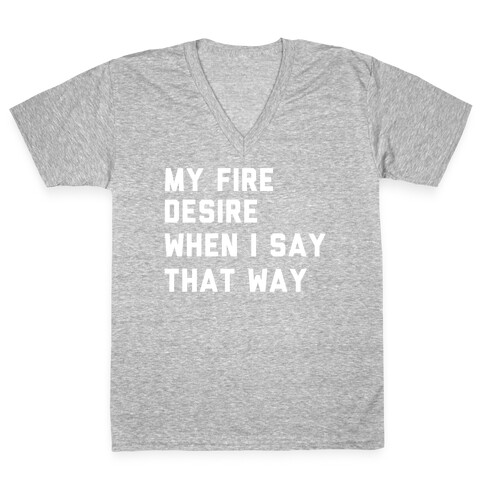 I Want It That Way Lyrics (1 of 2 pair) V-Neck Tee Shirt