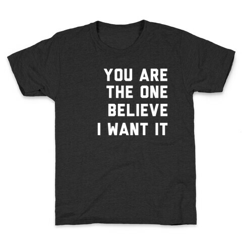 I Want It That Way Lyrics (1 of 2 pair) Kids T-Shirt