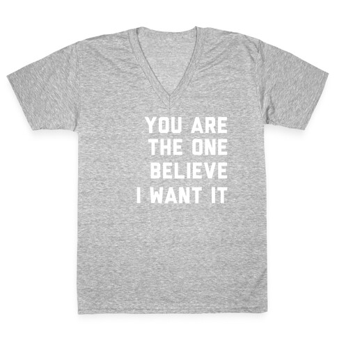 I Want It That Way Lyrics (1 of 2 pair) V-Neck Tee Shirt