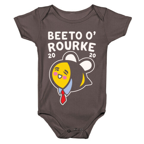 Beeto O'Rourke 2020 Bee Parody White Print Baby One-Piece