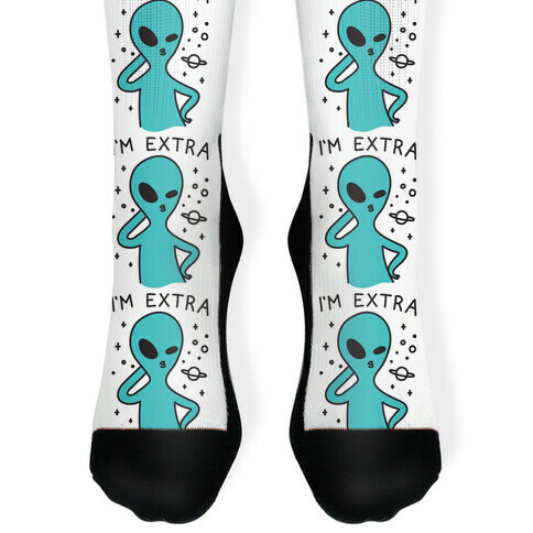 I'm Extra Alien Sock