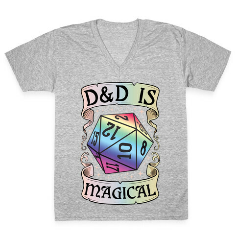 D&D Is Magical V-Neck Tee Shirt