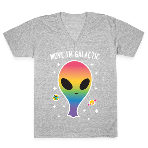Move I'm Galactic V-Neck Tee Shirt