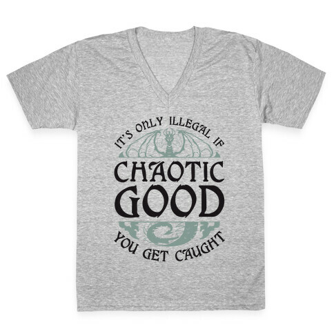 Chaotic Good V-Neck Tee Shirt
