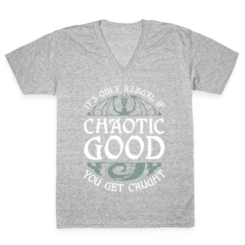 Chaotic Good V-Neck Tee Shirt