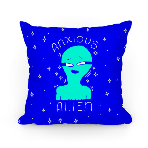 Anxious Alien Pillow