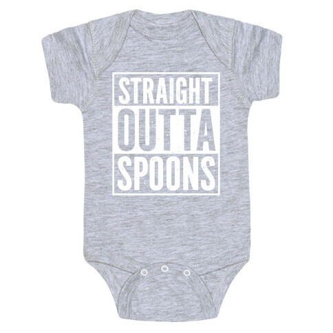 Straight Outta Spoons Baby One-Piece