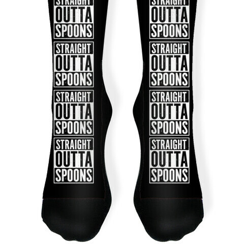 Straight Outta Spoons Sock