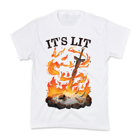 It's Lit Bonfire Kids T-Shirt